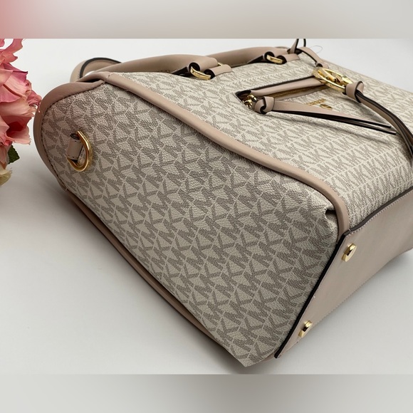 Michael Kors Carine Logo Large Satchel - Picture 12 of 16